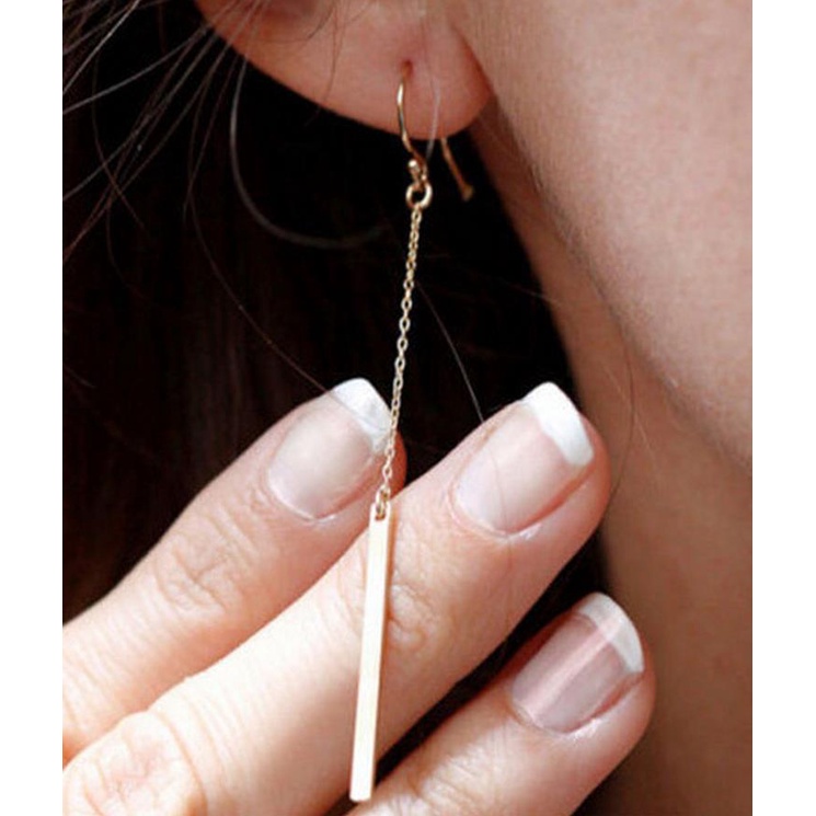 OSD COD ANTING DROP PANJANG TITANIUM ANTI LUNTUR KARAT AESTHETIC AESTHETICS HIJAB AKSESORIS PASHMINA