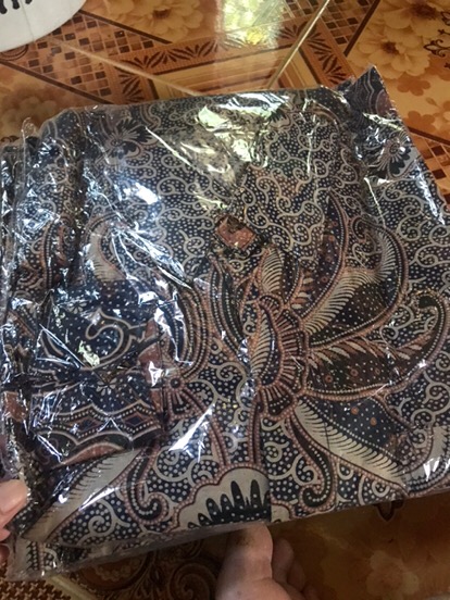 Batik Pria Size M L Xl Xxl  Bswart Batik Hrb026 Kenongo Hem Panjang Padi