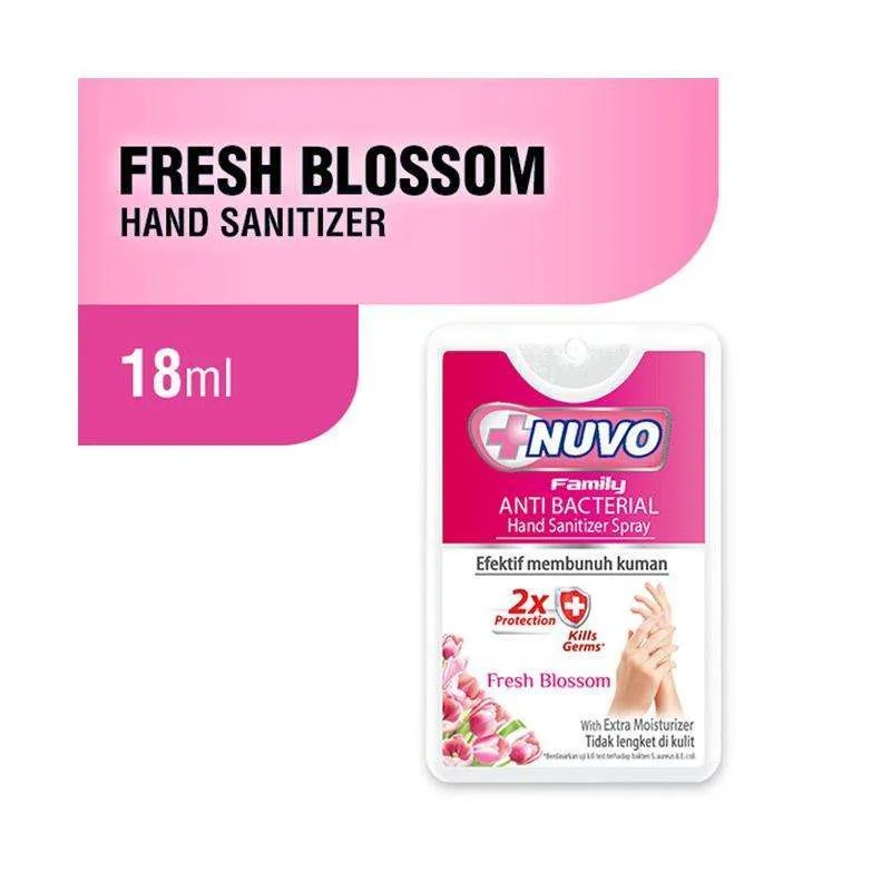 NUVO FAMILY ANTI BACTERIAL HAND SANITIZER SPRAY - 18ML