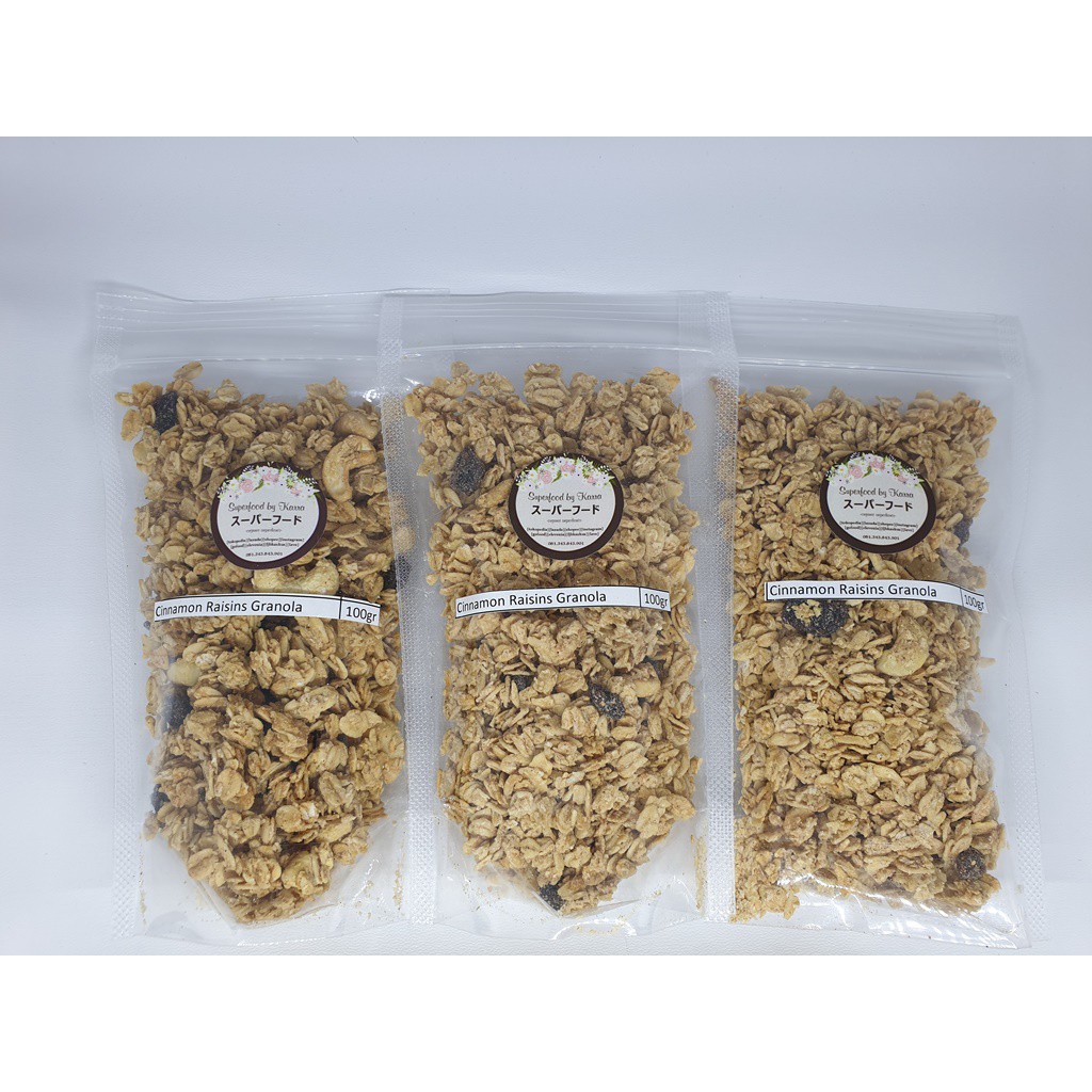 

Granola Cinnamon Raisin 100 gram