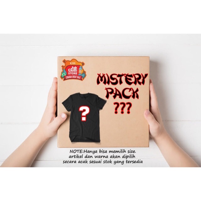Mistery pack tshirt tees kaos Original lokal brand Jakcloth Store Bogor
