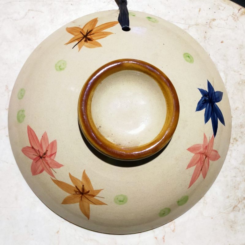 Piring keramik CHina kuno Antik Ukuran Besar Dan Langka - Kembang Lima