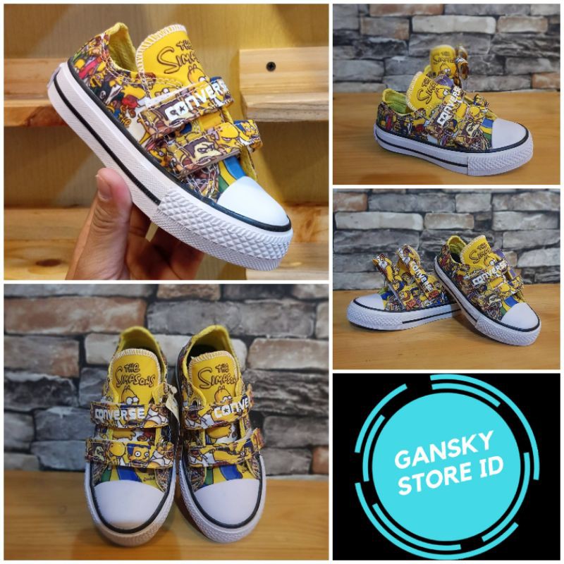 SEPATU ANAK THE SIMPSON PREMIUM QUALITY CONVERSE ANAK THE SIMPSON