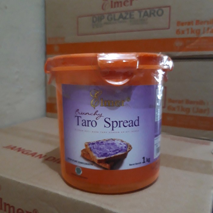 

Elmer Selai Taro crunch 1Kg spread Taro crunchy (packing pabrik)