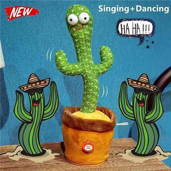 [ COD ] Boneka Goyang Kaktus / Dancing Cactus Toy / 3in1 Boneka Joget