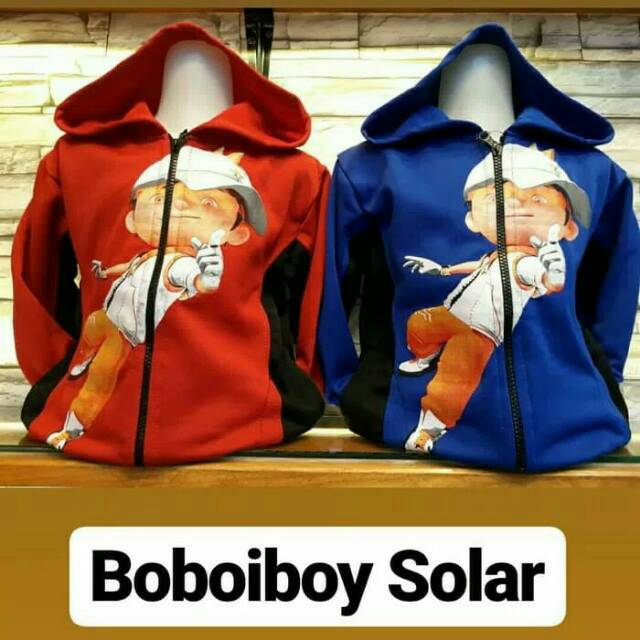Jaket Anak Boboiboy Solar