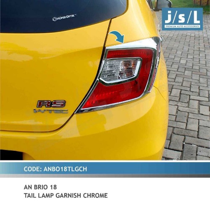 Garnis Belakang All New Brio 2018 Chrome