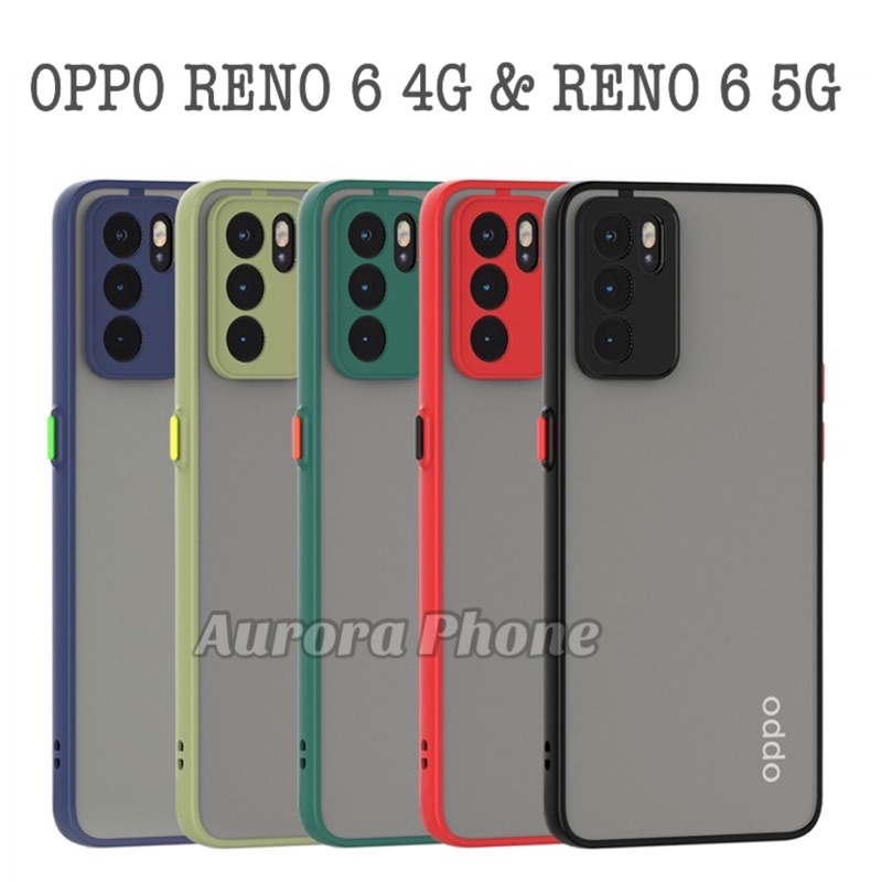Oppo Reno 6 4G Reno 6 5G Frosted Camera Soft Case Reno 6