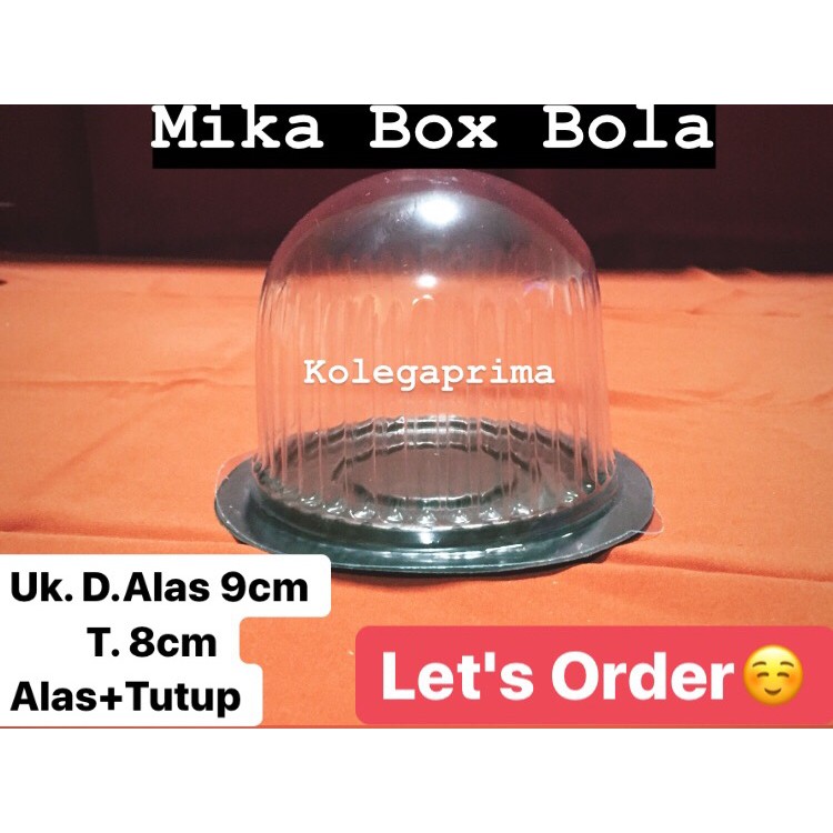 MIKA TART MINI/ MIKA CUP CAKES/ MIKA PUDING BOX BOLA/ MIKA TART MINI MURAH ISI 50PCS