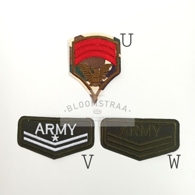 Patch Bordir Air Force Army embroidery aplikasi bordir emblem tentara