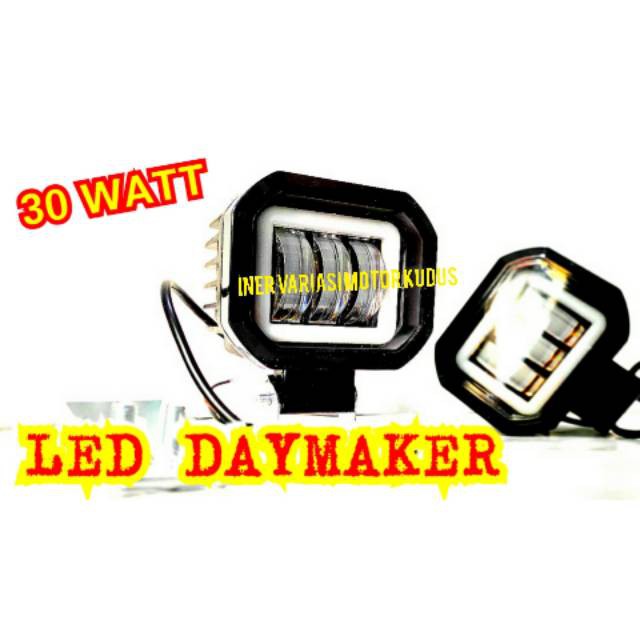 Led daymaker kotak 30watt foglamp