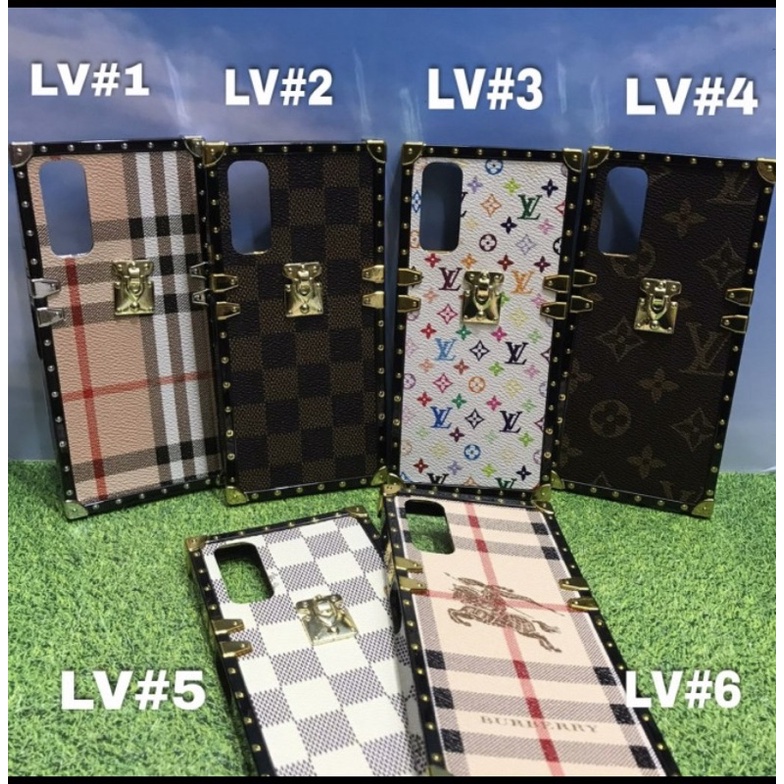 VIVO Y12S/Y20/Y20S/Y20i CASE LV BURBERRY CHROME LEATHER LUXURY SOFTCASE PREMUIM - CASING HP