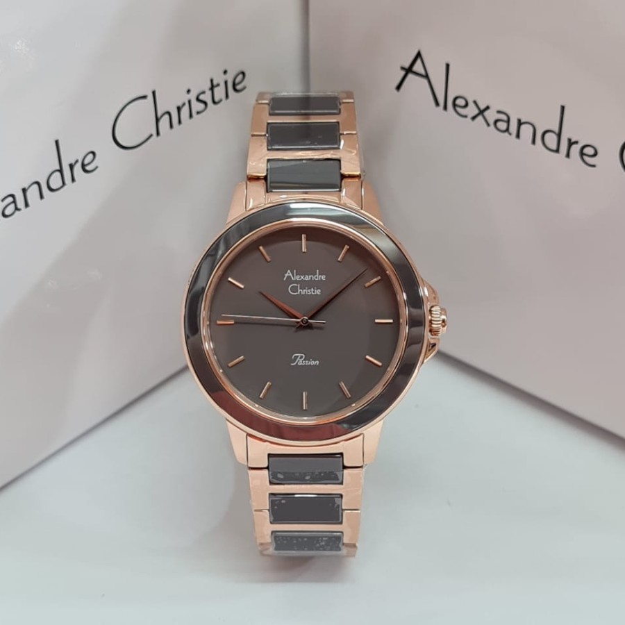 JAM TANGAN WANITA ALEXANDRE CHRISTIE AC 2930 CERAMIC ORIGINAL GARANSI RESMI 1 TAHUN