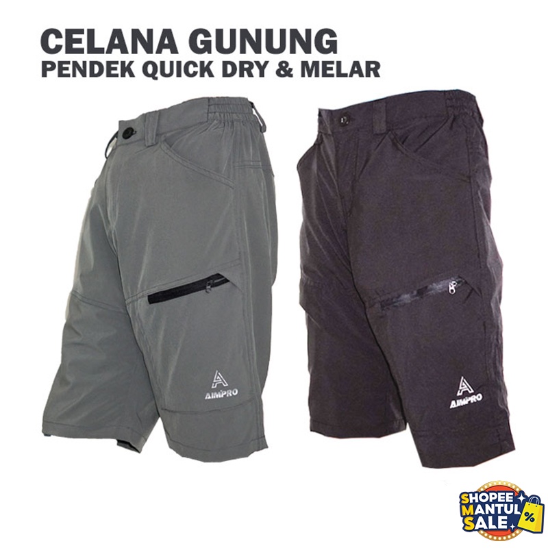 Celana Gunung Pendek Pria Outdoor Celana Pendek Sepeda Keren - Celana Gunung - Celana Cargo