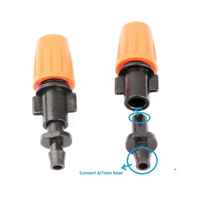 SPRAYER MISTING MIST NOZZLE + NEPEL UNTUK SELANG PE 7MM