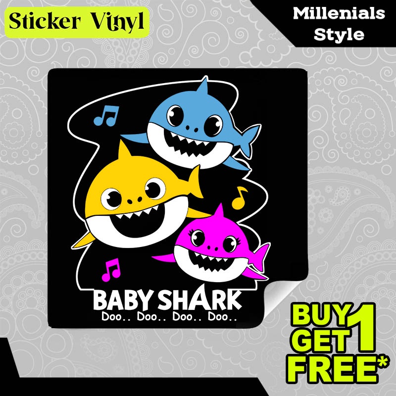 

Stiker Sticker Baby Shark Doo Doo Gambar Unik Desain Keren dan Kekinian Aesthetic Bahan Vinyl Satuan Anti Air