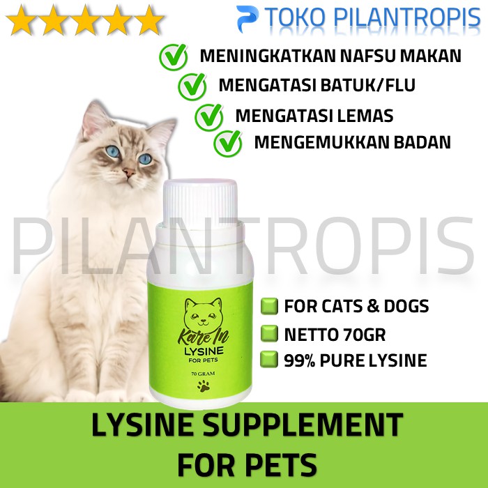 KAREIN CAT LYSINE VITAMIN PENAMBAH NAFSU MAKAN KUCING SUPLEMEN KUCING OBAT PENGGEMUK KUCING MURAH