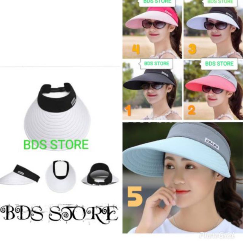 Topi fhasion pantai/golf olahraga anti uv kualitas import