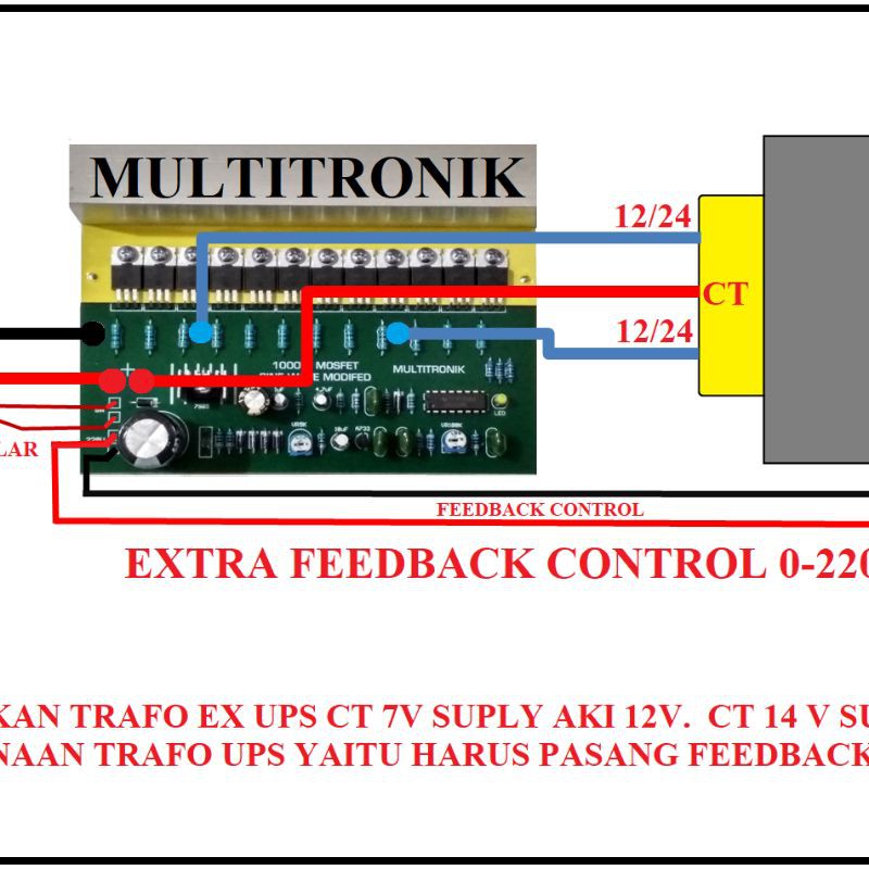 Kit inverter SG3524 12Fet Up to 1000W Multitronik