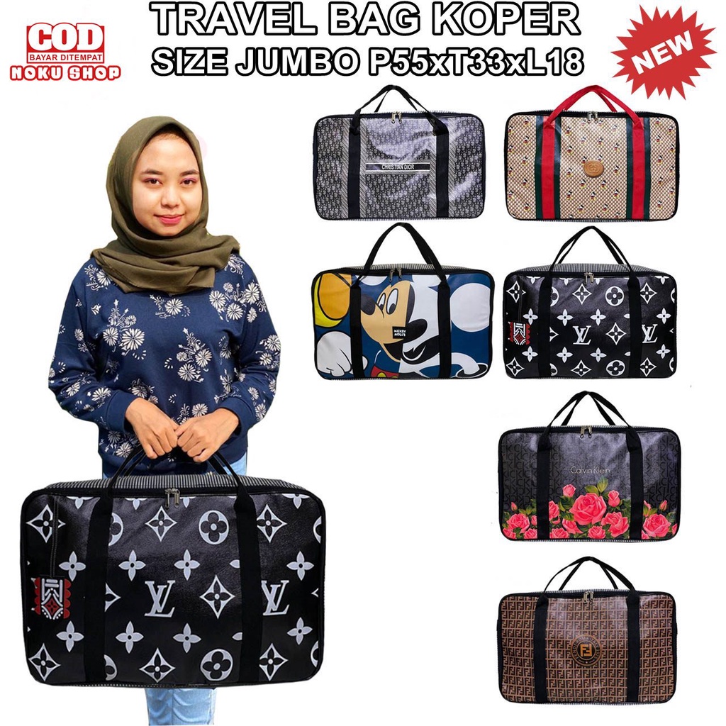 Travel Bag Selempang Koper Ukuran Jumbo / Tas Selempang Pakaian Ukuran Besar Untuk Mudik dan Traveling