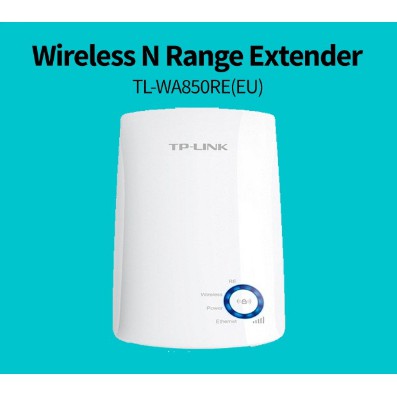 TP-LINK TL-WA850RE 300Mbps Wi-Fi Range Extender Wall Plugged 2 internal antena 1 10/100Mbps Port wps