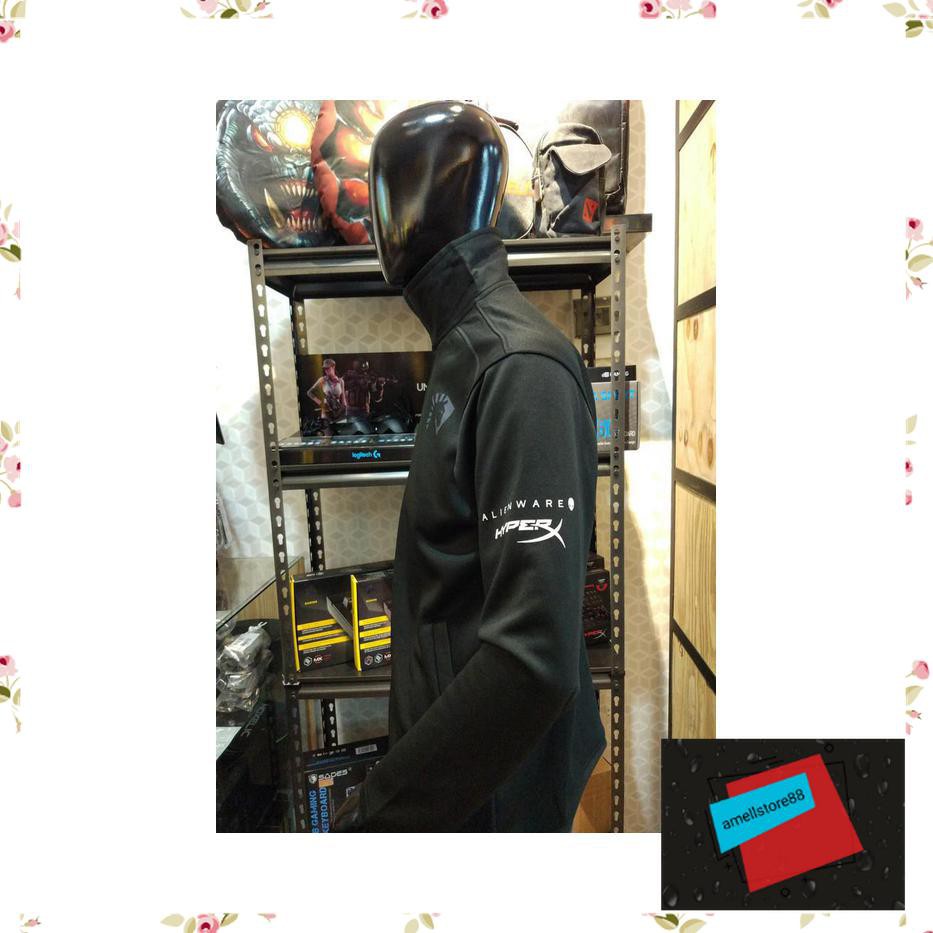 Jaket Pria parasut parka gunung Liquid Black Official Gaming Team KK244