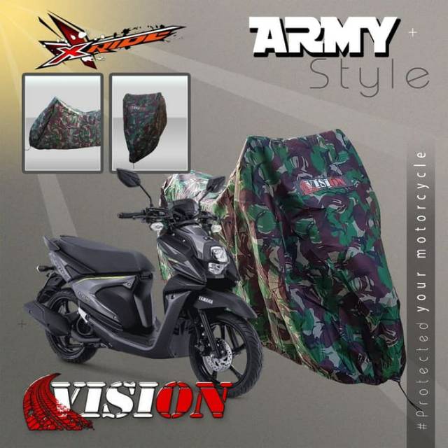 COVER MOTOR ARMY LOOKS + VISION ORIGINAL