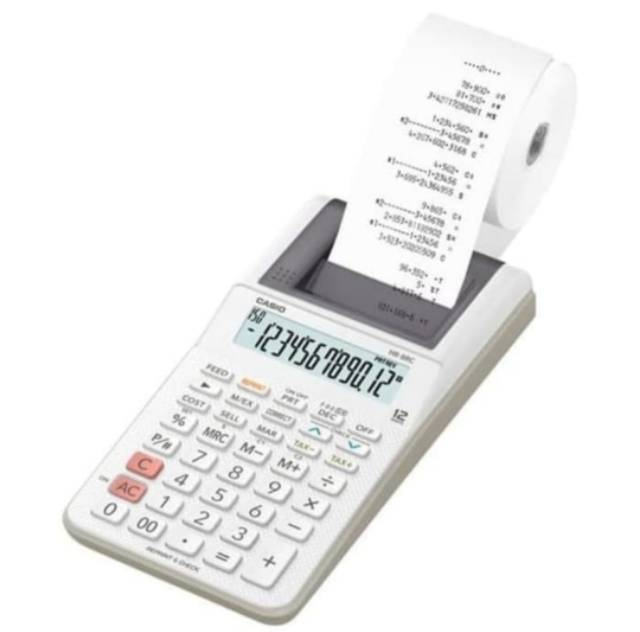 Casio HR-8 RC REPRINT &amp; CHECK - Print Kalkulator / Calculator 8RC