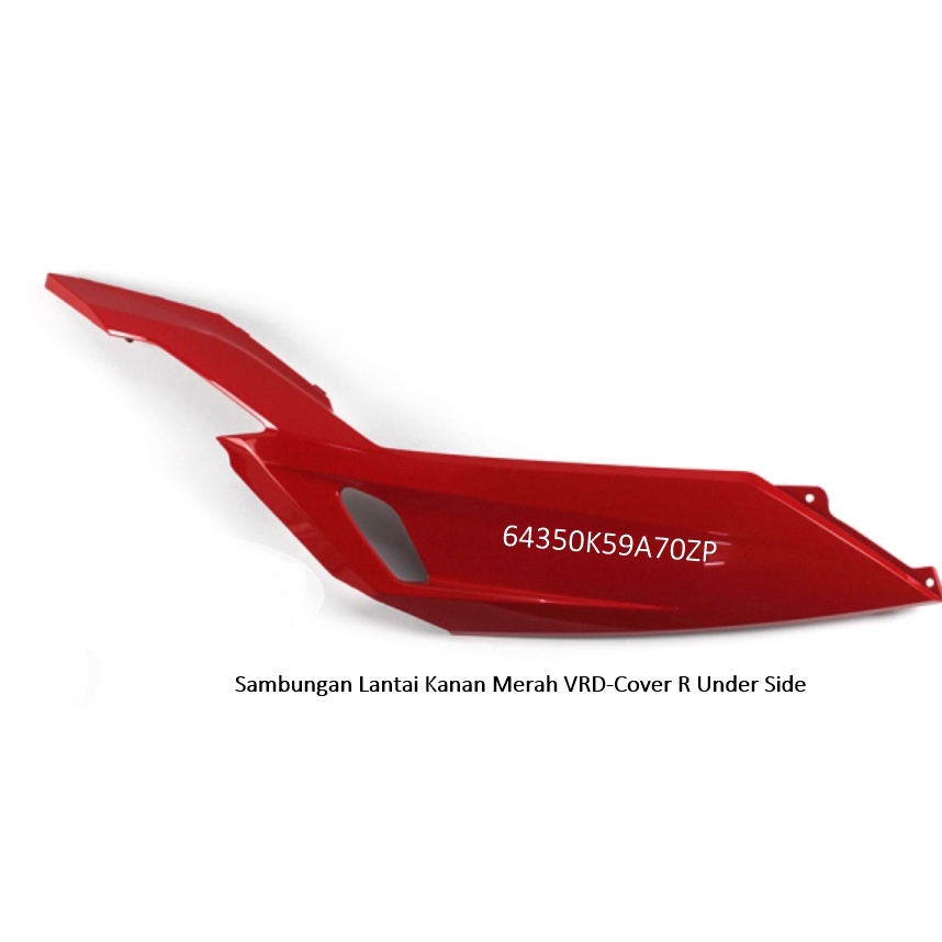 64350K59A70ZP Cover Lantai Kanan Merah VRD - Cover R Under Side VRD