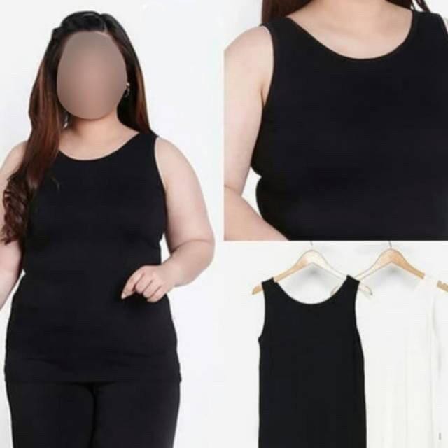 TANKTOP TALI BESAR WANITA/ SINGLET WANITA JUMBO/ DALAMAN BIGSIZE SIZE L &amp; XXXL