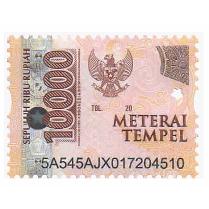 materai tempel / materai 10.000 asli BARU