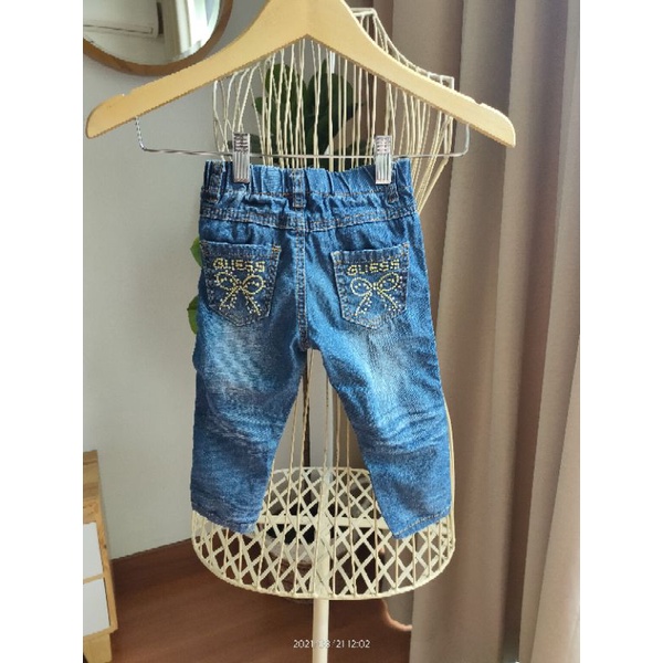 preloved celana jeans guess anak sz 1 sd 2 tahun second branded