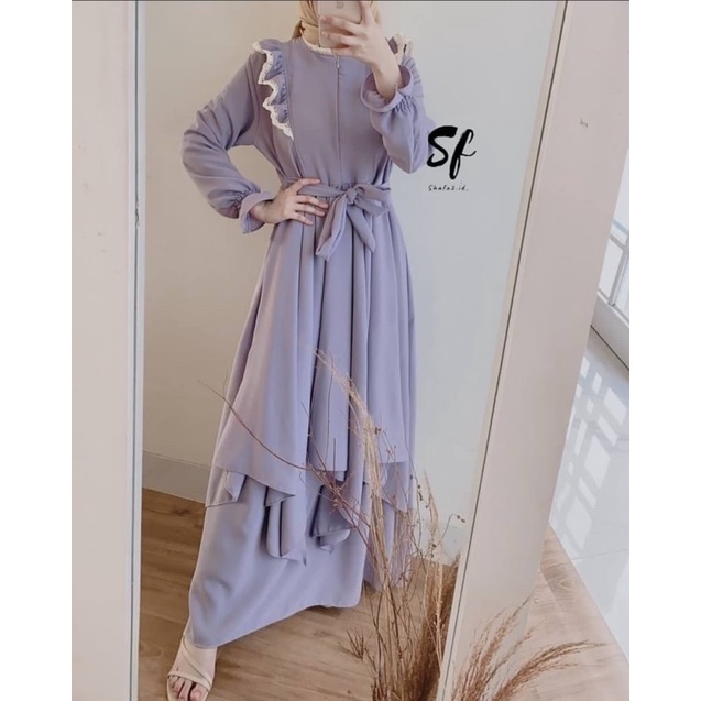 iswashop37 / model baju gamis terbaru 2021 / gamis terbaru allsize