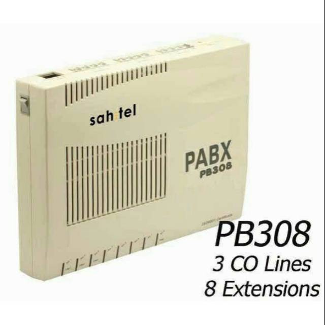 PAKET PABX SAHITEL PB308 (3LINE, 8EXT) + 5PC SAHITEL S21