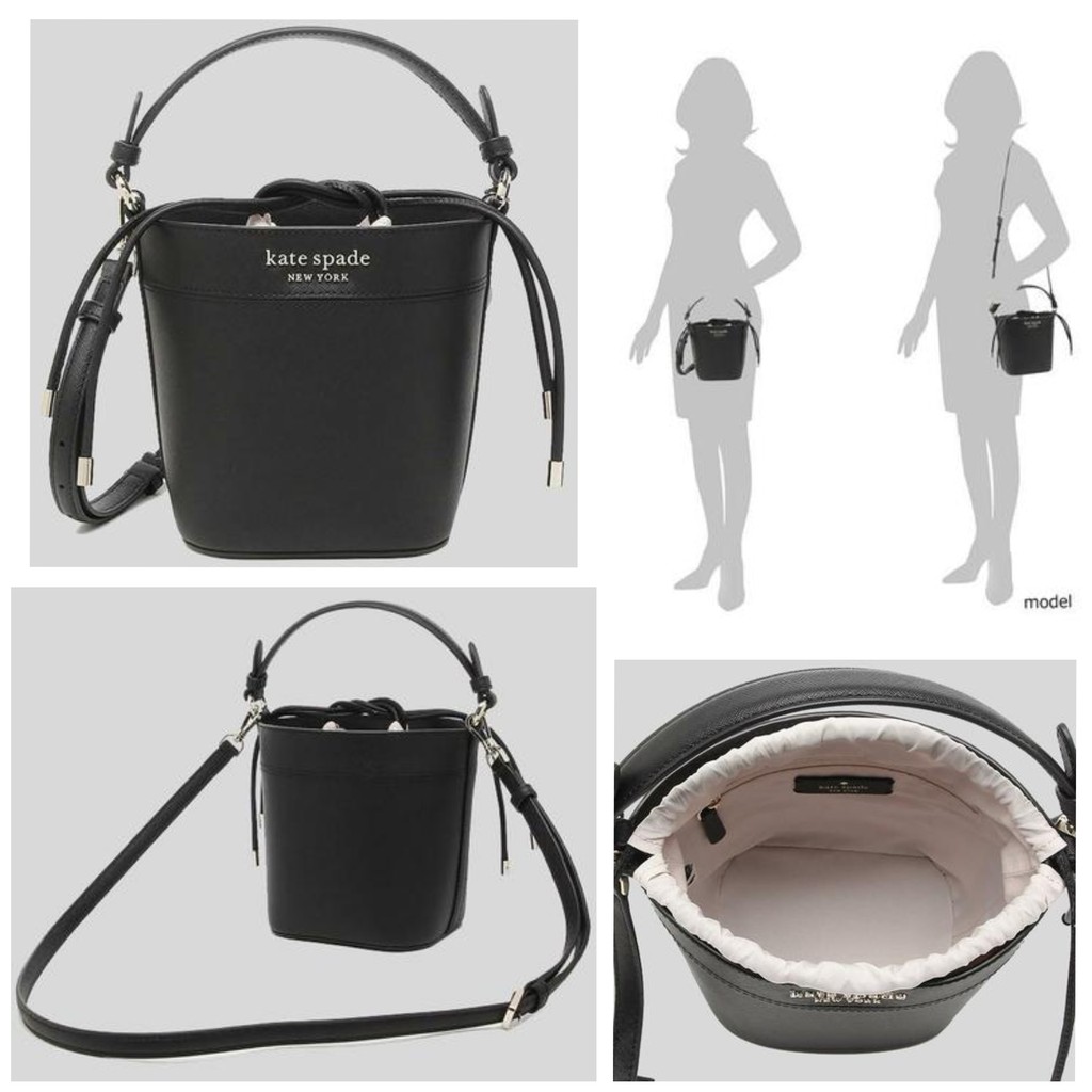 Tas KS Cameron small bucket bag black sz 16x14x10cm