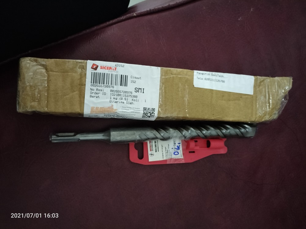 Mata Bor Beton Sds Plus Hammer Drill 22mm 22 Mm X 260 Mm