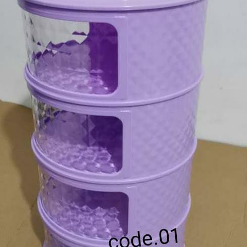 Tudung saji 4 susun warna ungu - Ungu