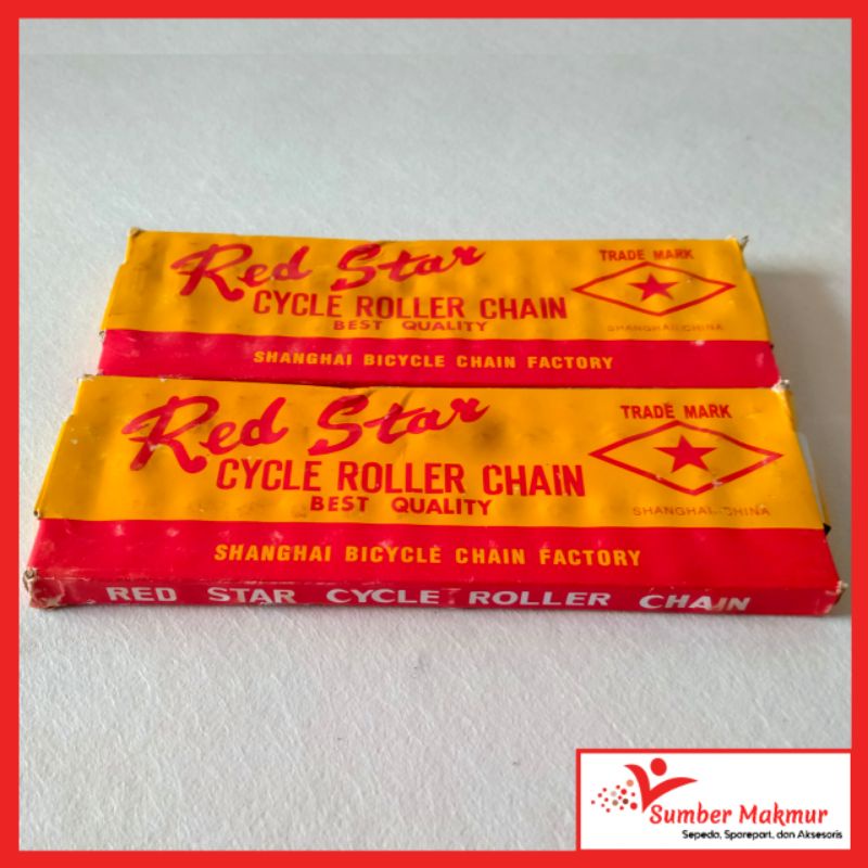 Rantai Sepeda Bintang Red Star ORIGINAL HIGH QUALITY Rantai Sepeda Anak BMX MINI JENGKI ONTEL