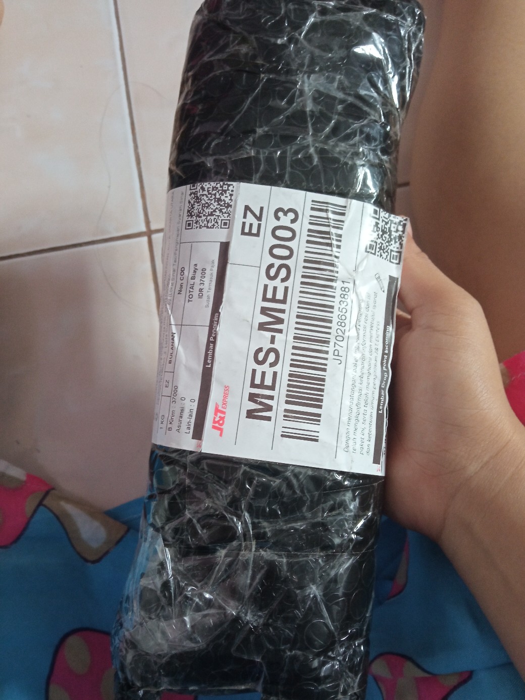 Payung Lipat 3 Saten Kembang