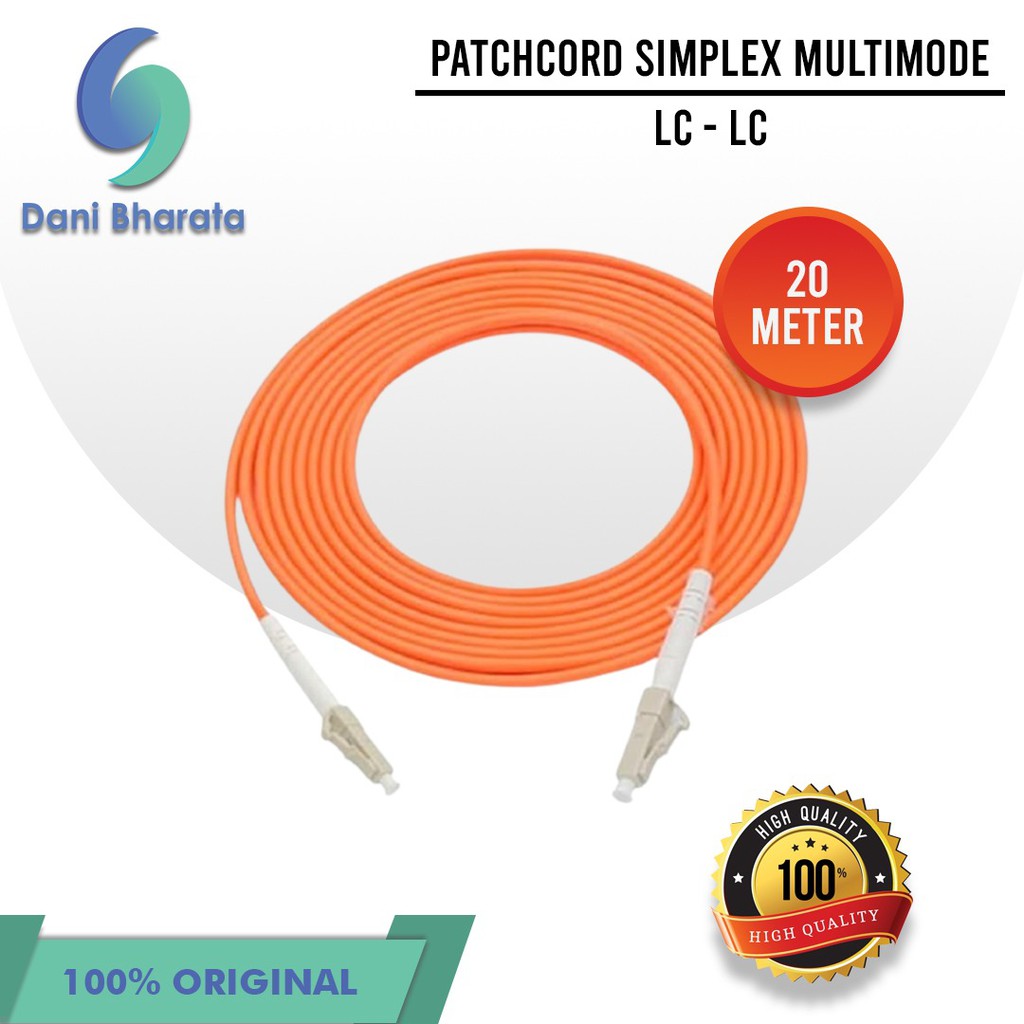 Patchcord Multimode LC LC Simplex 20Meter Fiber Optik Patchcord