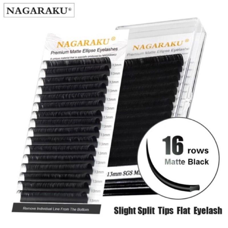 Nagaraku Premium MATTE ELLIPSE Lash Extensions Eyelash SUPER SOFT