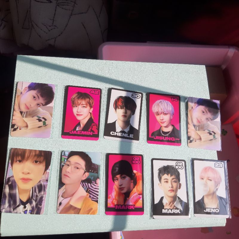 (ready stock) trading card glitch mode B renjun mark haechan selca jeno jisung jaemin chenle mark co