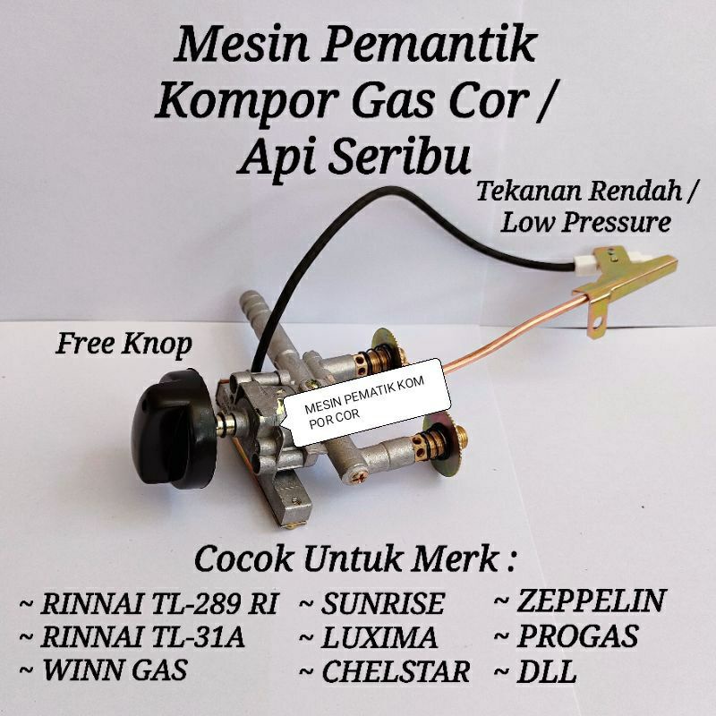 Mesin Pemantik Kompor Gas Cor api 1000 - Pematik TL/31a Sun Rise Winn Gas