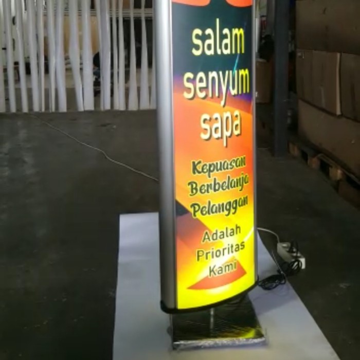 ROTARY LIGHT BOX BANNER STAND STANDING
