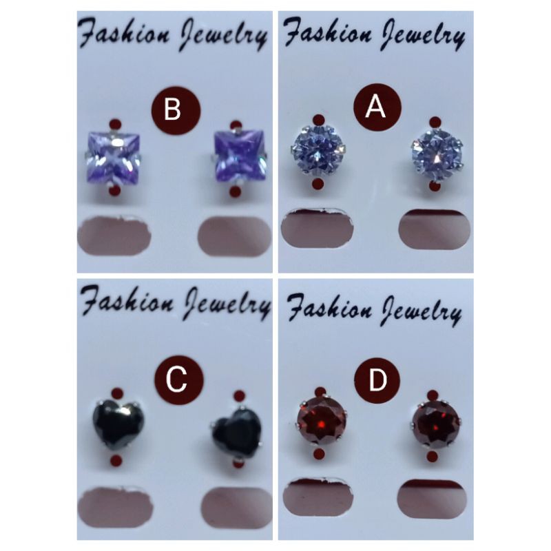 RL13. Anting wanita lapis titanium 6 mm