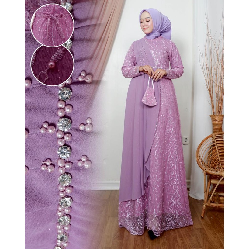 By GoldenStore - GAMIS MAUDY GAMIS MODERN GAMIS PESTA DRESS MEWAH GAMIS LEBARAN GAMIS KONDANGAN BAJU SERAGAM BAJU WISUDA GAMIS TULLE GAMIS MEWAH OUT FIT WANITA FASHION MUSLIM