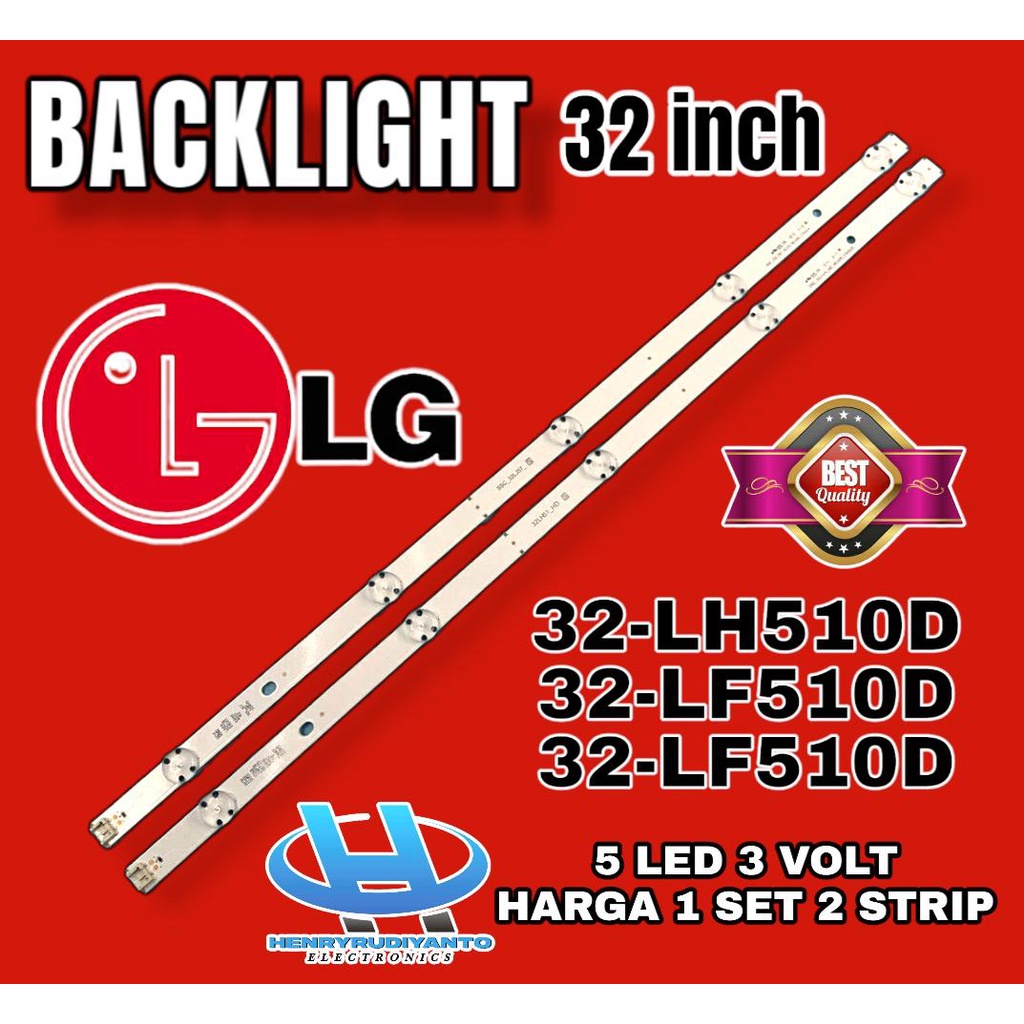 LAMPU BL BACKLIGHT LED TV LG 32INCH 32LH510D 32LF510D 32LF510A 5K 3V LG 32IN 32LH510 32LF510 NEW