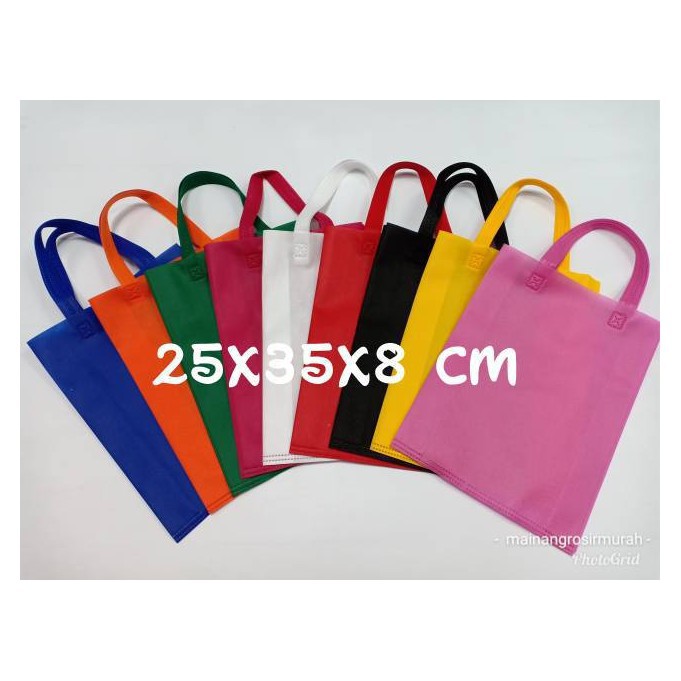 

GASSET HANDLE BAG/Tas tali spunbond 25x35cm/ tas souvenir goodie bag