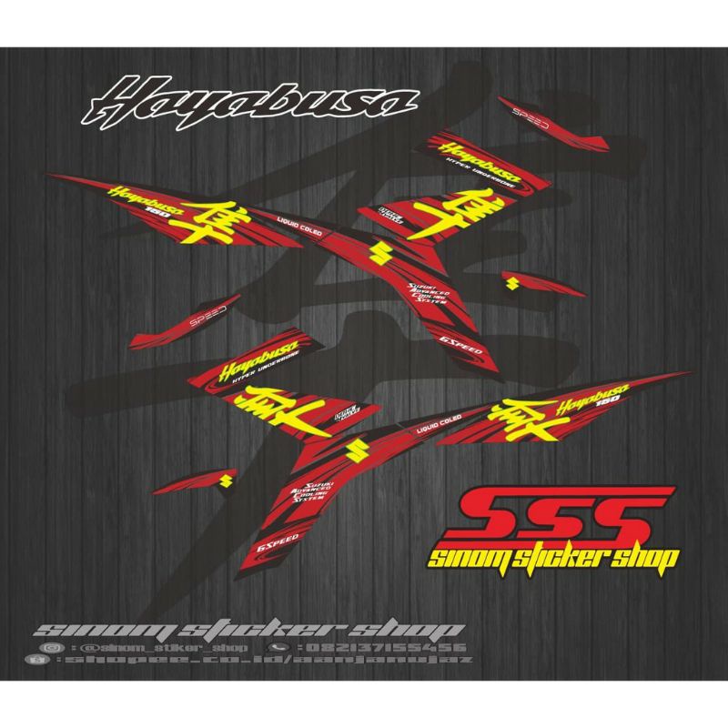 Striping Variasi Satria Fu Injeksi Hayabusa