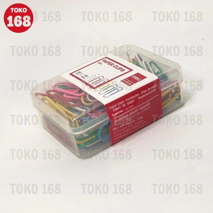 

DELI Color Paper Clip / Klip Kertas Warna 0024 (1 kotak =100pcs)